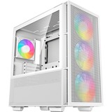 DeepCool CH560 midi tower behuizing Wit | 1x USB-A | 1x USB-C | RGB | Window