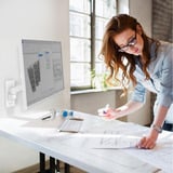 Ergotron LX Pro Muur Monitorarm Wit