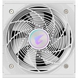GIGABYTE AORUS ELITE GP-AE1000PM PG5 ICE, 1000 Watt voeding  Wit, 6x PCIe, 1x 12VHPWR, Kabelmanagement