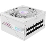 GIGABYTE GP-AE1000PM PG5 ICE, 1000 Watt voeding  Wit, 6x PCIe, 1x 12VHPWR, Kabelmanagement