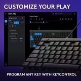 Logitech G515 TKL RGB gaming toetsenbord Zwart, US lay-out (QWERTY), GL Tactile, 80% (TKL)	, Double-shot PBT