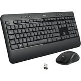 Logitech MK540 Advanced draadloze desktopset Donkergrijs, EU lay-out (QWERTY), 1000 dpi