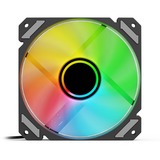 Sharkoon SHARK Mirror RGB PWM Reverse case fan Zwart, 120 x 120 x 25 mm