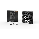 be quiet! Pure Wings 3 120mm PWM high-speed case fan Zwart, 4-pin PWM fan-connector