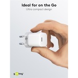 goobay USB-C PD GaN snellader Nano (20 W)  Wit, 1x USB-C, Power Delivery 3.0