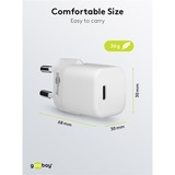 goobay USB-C PD GaN snellader Nano (20 W)  Wit, 1x USB-C, Power Delivery 3.0