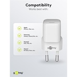 goobay USB-C PD GaN snellader Nano (20 W)  Wit, 1x USB-C, Power Delivery 3.0