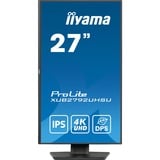 iiyama ProLite XUB2792UHSU-B6 27" 4K Ultra HD monitor Zwart (mat), 1x DisplayPort, 1x HDMI, 1x USB-C, 3x USB-A