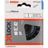 Bosch X-LOCK Heavy for Metal komborstel getordeerd 75mm staal 