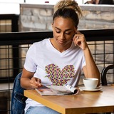 Cricut T-Shirt - Dames Wit, Maat M