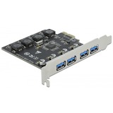 DeLOCK PCIe x1 > 4x externe USB-A 3.2 Gen 1 usb-controller 