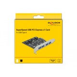 DeLOCK PCIe x1 > 4x externe USB-A 3.2 Gen 1 usb-controller 