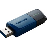 Kingston DataTraveler Exodia M 64 GB usb-stick Blauw/zwart, 2 stuks, USB-A 3.2 Gen 1