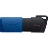 Kingston DataTraveler Exodia M 64 GB usb-stick Blauw/zwart, 2 stuks, USB-A 3.2 Gen 1