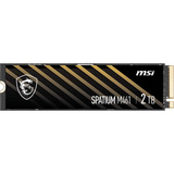 MSI SPATIUM M461 2 TB SSD Zwart/goud, S78-440L1D0-P83, PCIe Gen 4.0 x4, NVMe 1.4
