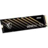 MSI SPATIUM M461 2 TB SSD Zwart/goud, S78-440L1D0-P83, PCIe Gen 4.0 x4, NVMe 1.4