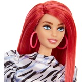 Mattel Barbie Fashionistas - Zwart/wit jurkje Pop 