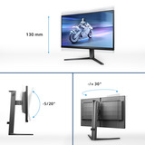 Philips Evnia 25M2N5200U 24.5" gaming monitor Zwart, 240 Hz, 390 Hz (overklokt), HDMI, DisplayPort