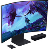 Samsung Odyssey Ark G9 G97NC 55" 4K UHD curved gaming monitor Zwart, 3x HDMI, DisplayPort, 2x USB-A, 2x USB-C, Wi-Fi 5, BT, RJ-45, 165 Hz