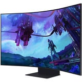 Samsung  55" 4K UHD curved gaming monitor Zwart
