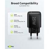 goobay 25W USB-C PD GaN snellader Zwart, 1x USB-C