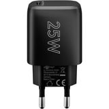 goobay USB-C PD GaN snellader (25 W) Zwart, 1x USB-C, Power Delivery 3.0