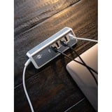 Brennenstuhl Estilo meervoudige USB-lader Wit/roestvrij staal