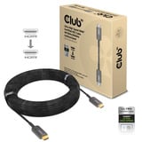 Club 3D Gecertificeerde actieve optische Ultra High Speed HDMI 2.1 kabel Zwart, 20 meter, 8K