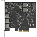 DeLOCK PCIe x4 card > 2x USB-C + 3x USB-A interface kaart 
