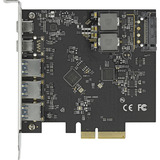 DeLOCK PCIe x4 naar 2x USB-C + 3x USB-A interface kaart 