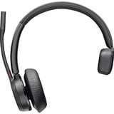HP Poly Voyager 4310 TC on-ear headset Zwart, Incl. BT700 USB-C-adapter