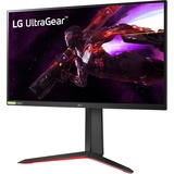 LG UltraGear 27GP850P-B 27" gaming monitor Zwart/rood, 2x HDMI, 1x DisplayPort, 2x USB-A, 1x USB-B, 180 Hz