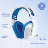 Logitech G335 Wired over-ear gaming headset Wit/blauw, Pc, PlayStation 4, PlayStation 5, Xbox One, Xbox Series X|S, Nintendo Switch