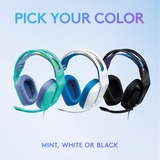 Logitech G335 Wired over-ear gaming headset Wit/blauw, Pc, PlayStation 4, PlayStation 5, Xbox One, Xbox Series X|S, Nintendo Switch