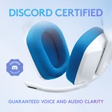 Logitech G335 Wired over-ear gaming headset Wit/blauw, Pc, PlayStation 4, PlayStation 5, Xbox One, Xbox Series X|S, Nintendo Switch