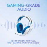 Logitech G335 Wired over-ear gaming headset Wit/blauw, Pc, PlayStation 4, PlayStation 5, Xbox One, Xbox Series X|S, Nintendo Switch
