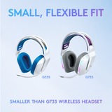 Logitech G335 Wired over-ear gaming headset Wit/blauw, Pc, PlayStation 4, PlayStation 5, Xbox One, Xbox Series X|S, Nintendo Switch