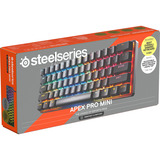 SteelSeries Apex Pro Mini Wireless, gaming toetsenbord Wit, US lay-out, SteelSeries OmniPoint 2.0, 60%, RGB leds, Double Shot PBT Keycaps