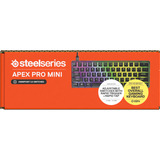 SteelSeries Apex Pro Mini Wireless, gaming toetsenbord Wit, US lay-out, SteelSeries OmniPoint 2.0, 60%, RGB leds, Double Shot PBT Keycaps