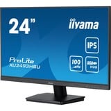 iiyama ProLite XU2493HSU-B6 24" monitor Zwart (mat), HDMI, DisplayPort, USB, Audio