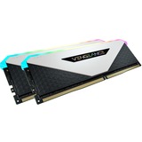 Corsair 16 GB DDR4-3600 Kit werkgeheugen Wit, CMN16GX4M2Z3600C18W, Vengeance RGB RT, XMP