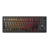 Corsair K70 CORE TKL RGB mechanisch gaming toetsenbord Zwart, US lay-out (QWERTY), Corsair MLX Red v2, 80% (TKL), Hot-swappable, ABS Double shot