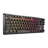 Corsair K70 CORE TKL RGB mechanisch gaming toetsenbord Zwart, US lay-out (QWERTY), Corsair MLX Red v2, 80% (TKL), Hot-swappable, ABS Double shot