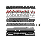 Corsair K70 CORE TKL RGB mechanisch gaming toetsenbord Zwart, US lay-out (QWERTY), Corsair MLX Red v2, 80% (TKL), Hot-swappable, ABS Double shot