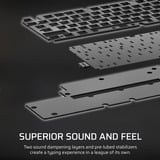 Corsair K70 CORE TKL RGB mechanisch gaming toetsenbord Zwart, US lay-out (QWERTY), Corsair MLX Red v2, 80% (TKL), Hot-swappable, ABS Double shot