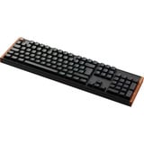 Keychron K10 HE-F1, toetsenbord Zwart/bruin, BE Lay-out, Gateron Double-Rail Magnetic Nebula, RGB leds, Hot-swappable, Bluetooth, 2.4GHz