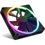 NZXT F140 RGB DUO case fans Zwart, 2 stuks, 140 x 140 x 25 mm, PWM, Incl. controller