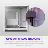 NZXT H6 midi tower behuizing Wit | 2x USB-A | 1x USB-C | Tempered Glass
