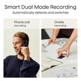 Plaud Note Pro dicteerapparaat Zilver, 64 GB, Bluetooth (BLE 5.4), Dual-band Wi-Fi (2.4GHz & 5GHz)