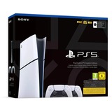 Sony PlayStation 5 Digital Edition (Slim) + Twee DualSense draadloze controllers spelconsole Wit/zwart